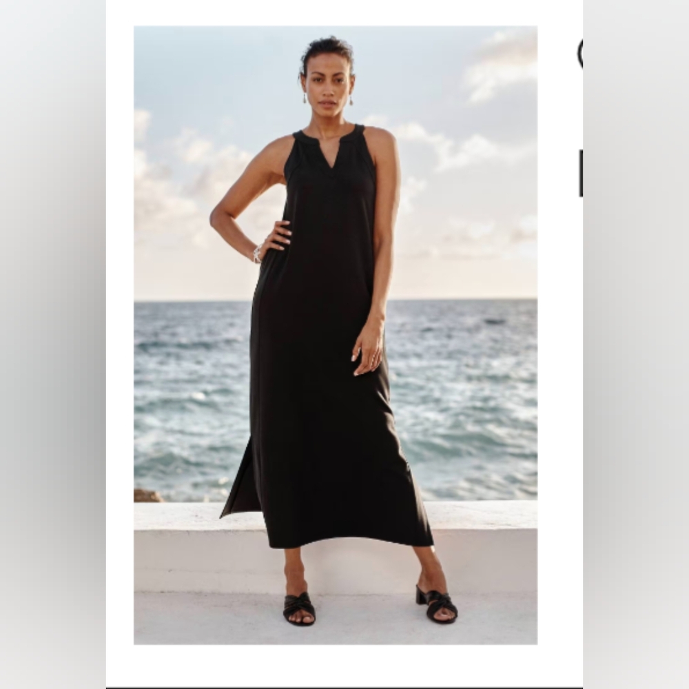 J. Jill wearever black maxi dress